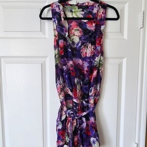 Anthropologie Sanctuary Floral Silk Romper XS